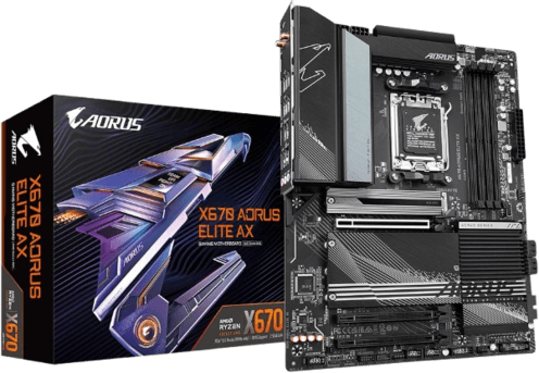 Gigabyte X670 AORUS Elite AX motherboards for gaming